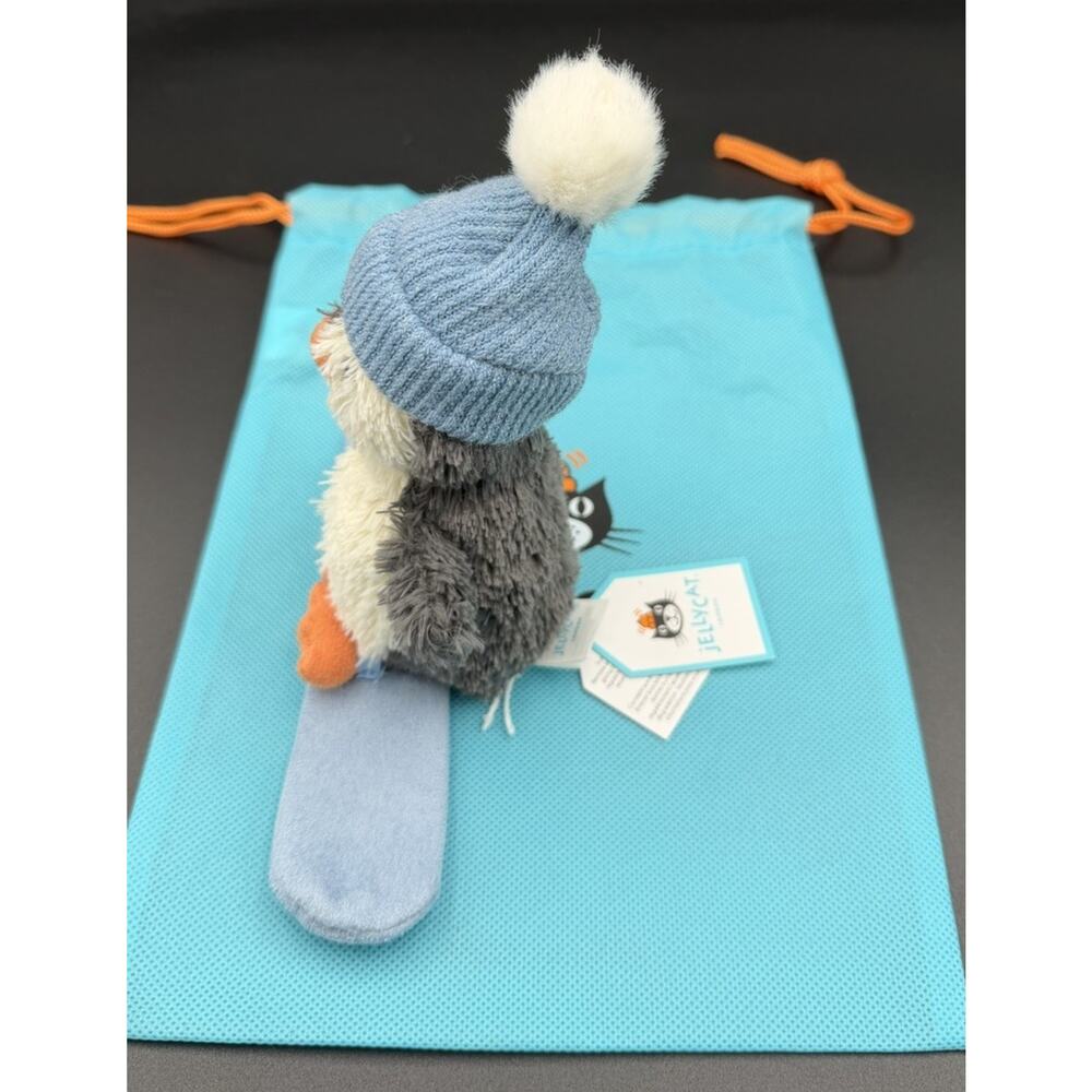 Jellycat Peanut Penguin 🐧 Snowboarding 🏂 AUTHENTIC BNWT & Dust Bag~Quick Ship! - Picture 5 of 8